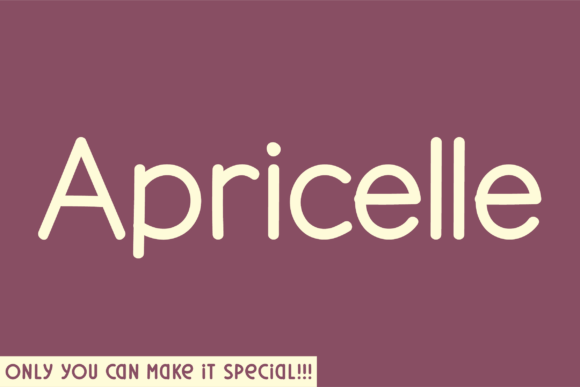 Apricelle: A Handwritten Font for Beautiful, Natural Craft Projects