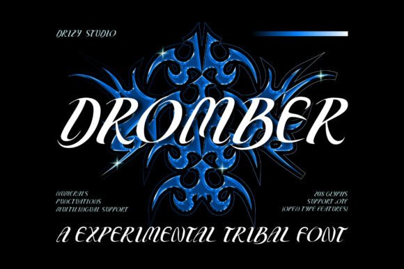 Dromber Typeface: Avant-Garde Sans Serif for Bold Digital Branding