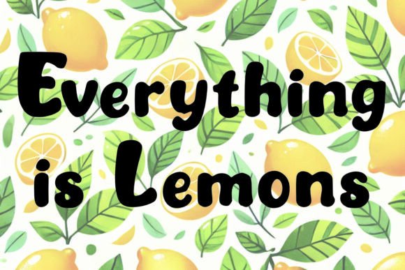 Everything is Lemons: The Handwritten Font for Authentic Brand Identity