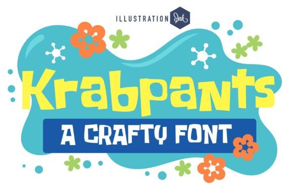 Krabpants: A Whimsical Display Font for Distinctive Brand Identity