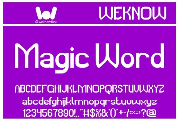 Magic Word: A Geometric Sans Serif for Charming Craft Designs