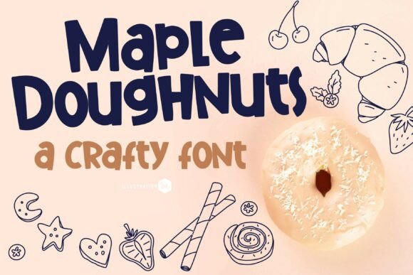 Maple Doughnuts Family: The Creative Font for Scroll-Stopping Visuals