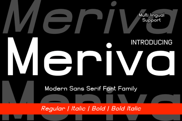 Meriva Typeface: A Modern Sans Serif for Clean Brand Identity