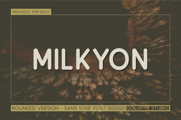 Milkyon: A Playful All Caps Typeface for Bold Branding