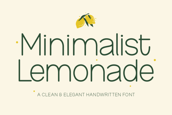 Minimalist Lemonade: A Modern Sans Serif for Editorial Design