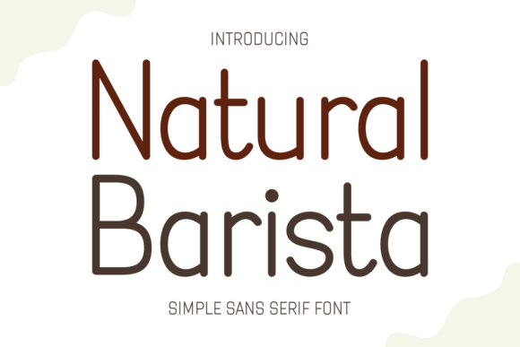 Natural Barista Typeface for Modern Web Design