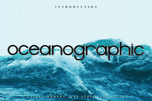 Oceanographic Typeface: Elevating Digital Brand Identity
