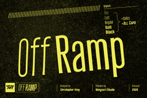 Off Ramp: A Modern Sans Serif Typeface for Digital Clarity