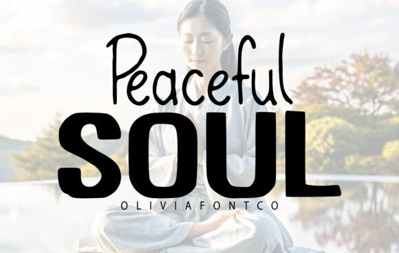 Peaceful Soul Typeface: Elevate Brand Identity With Calm Typography