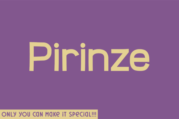 Pirinze: A Handwritten Font That Elevates Your Campaign Design