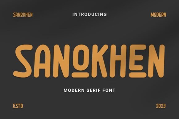 Sanokhen: A Playful Serif for Modern Brand Identity