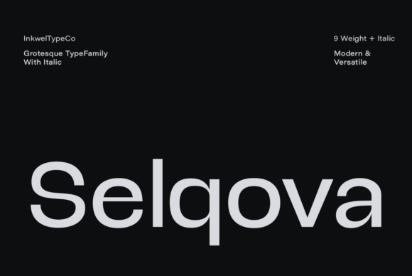 Selqova Typeface: Elevate Your Small Business Brand Identity