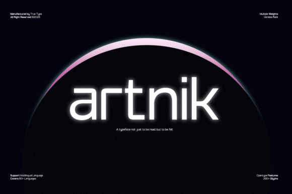 TRT Artnik: The Modern Sans Serif Typeface for Editorial Design