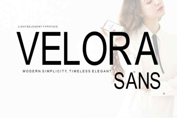 Velora Sans: A Modern Display Font for Clean Digital Layouts